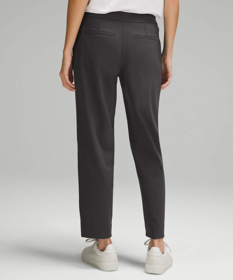 Lululemon Tapered-Leg Mid-Rise 7/8 Length Luxtreme Byxor Dam Mörkgrå Sverige | BWACHM912