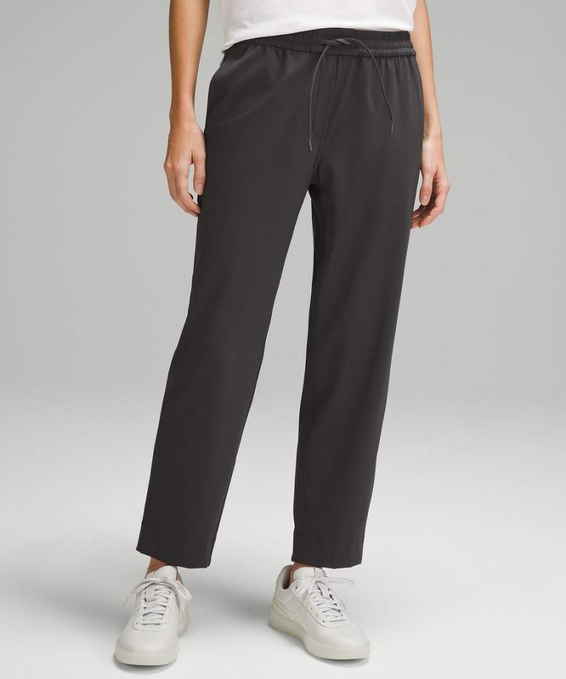 Lululemon Tapered-Leg Mid-Rise 7/8 Length Luxtreme Byxor Dam Mörkgrå Sverige | BWACHM912