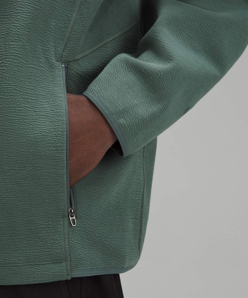 Lululemon Textured Spacer Anorak Tröjor Herr Mörkgröna Sverige | GXQNJI354