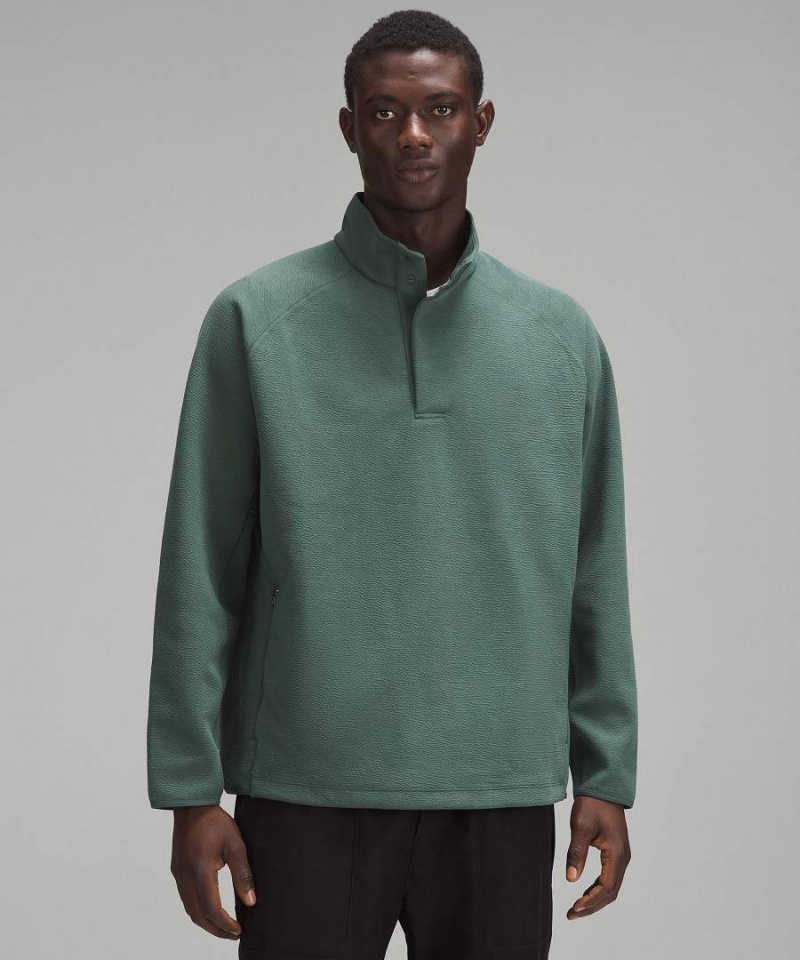 Lululemon Textured Spacer Anorak Tröjor Herr Mörkgröna Sverige | GXQNJI354