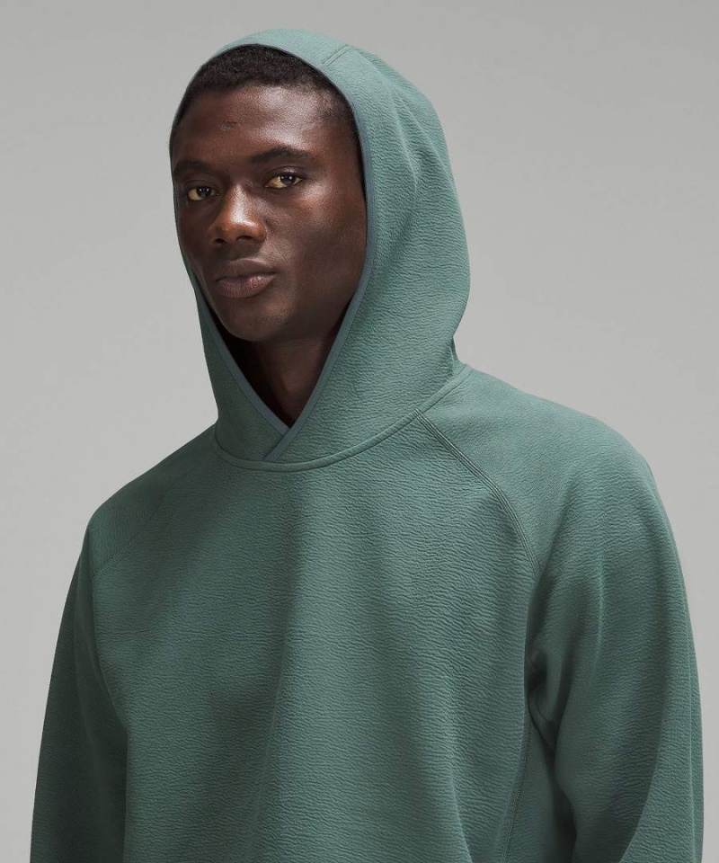 Lululemon Textured Spacer Pullover Hoodie Herr Mörkgröna Sverige | YXRBOH879