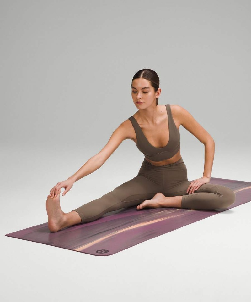 Lululemon The (Big) Mat Made With FSC™ Certified Rubber Marble Yogamattor Dam Lila Grå Korall Lila Sverige | CVGATL245