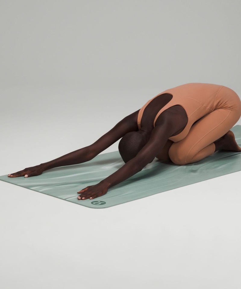 Lululemon The (Big) Mat Made With FSC™ Certified Rubber Marble Yogamattor Dam Silver Blå Turkos Blå Silver Blå Sverige | EFASMB804