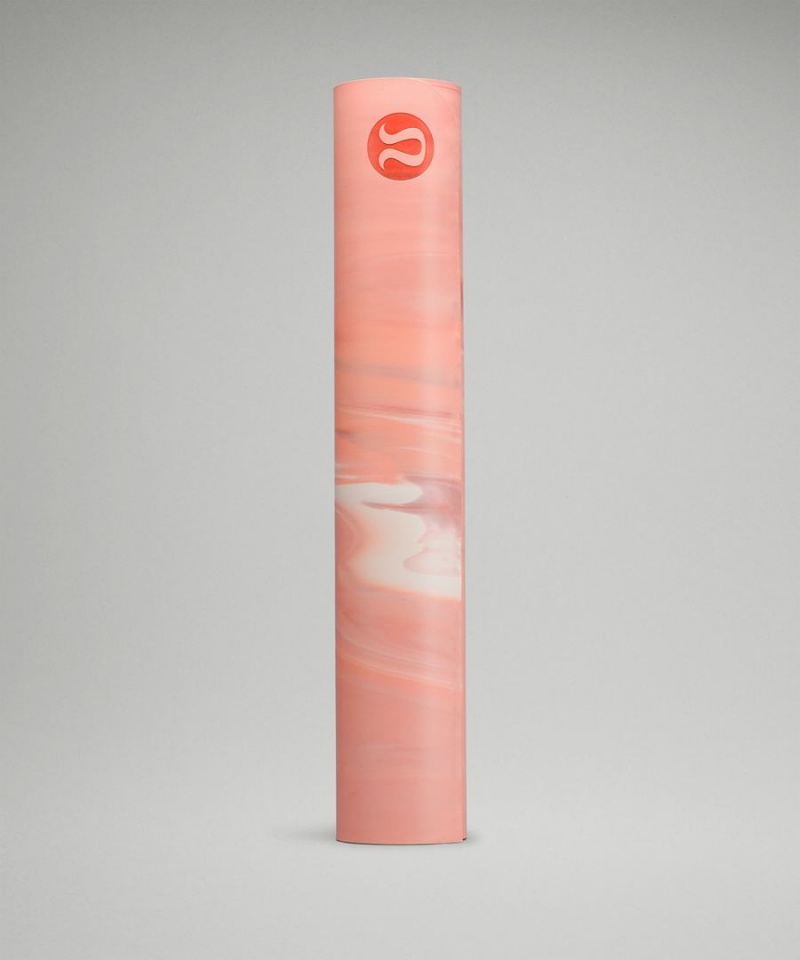 Lululemon The (Big) Mat Made With FSC™ Certified Rubber Marble Yogamattor Dam Rosa Rosa Vita Rosa Sverige | LOQFTK310