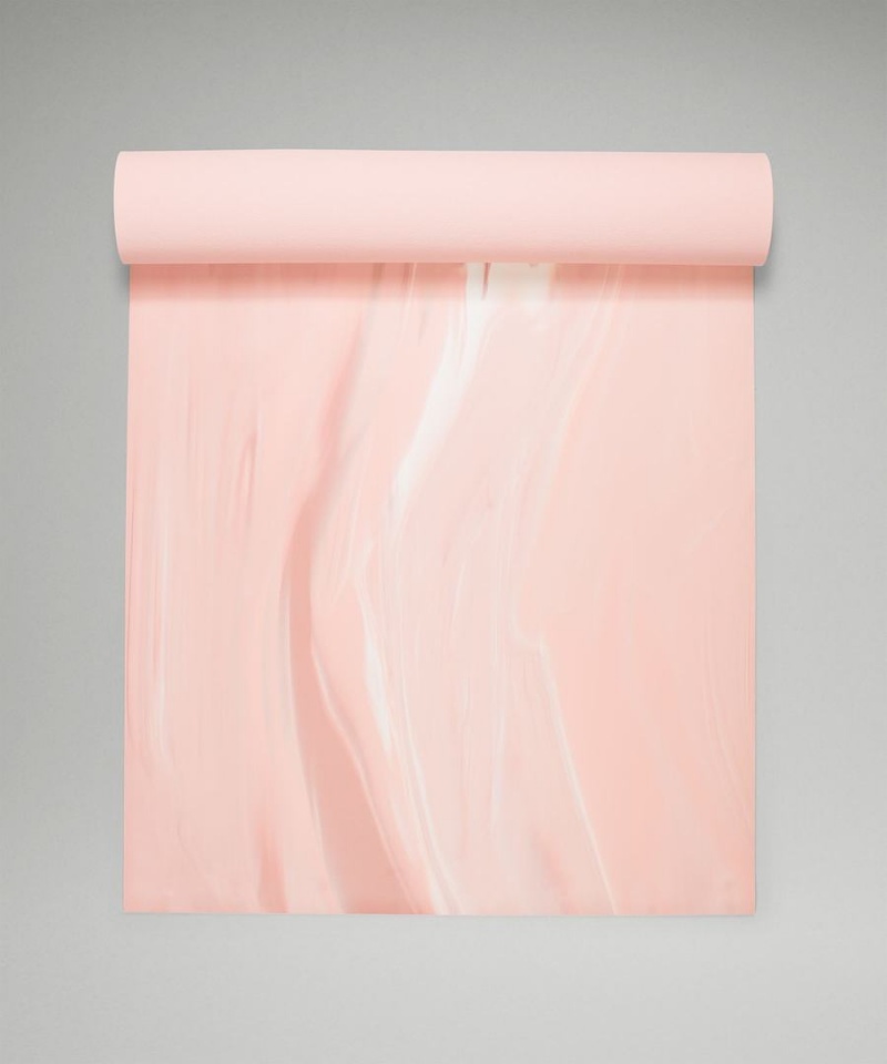 Lululemon The (Big) Mat Made With FSC™ Certified Rubber Marble Yogamattor Dam Rosa Rosa Vita Rosa Sverige | LOQFTK310
