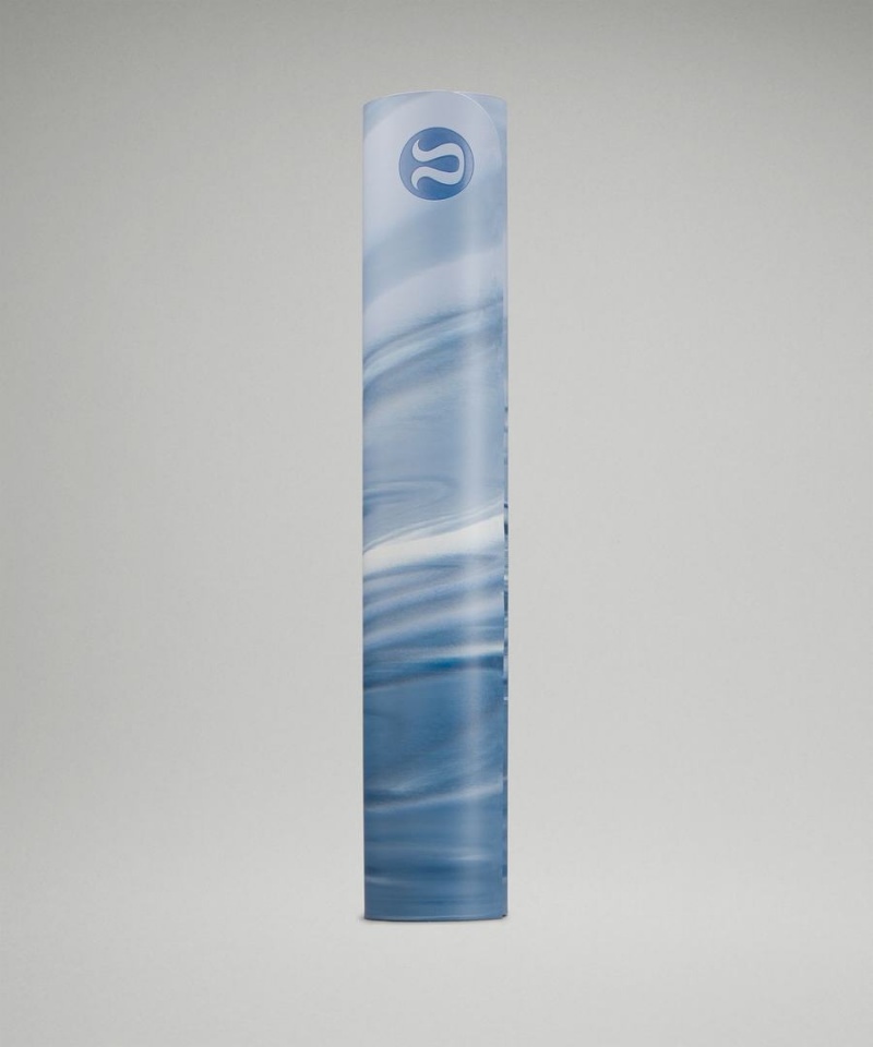 Lululemon The (Big) Mat Made With FSC™ Certified Rubber Marble Yogamattor Dam Blå Blå Vita Blå Sverige | NMOZAJ710