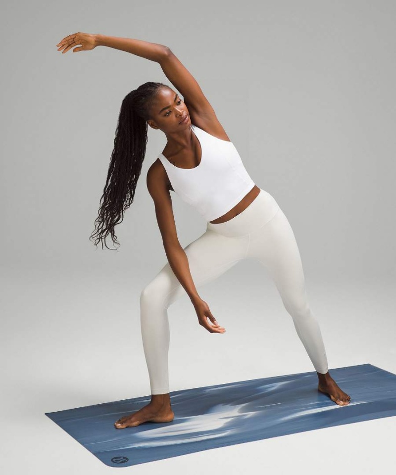 Lululemon The Mat 3mm Made With FSC™ Certified Rubber Yogamattor Dam Blå Blå Vita Blå Sverige | PGLWIU637