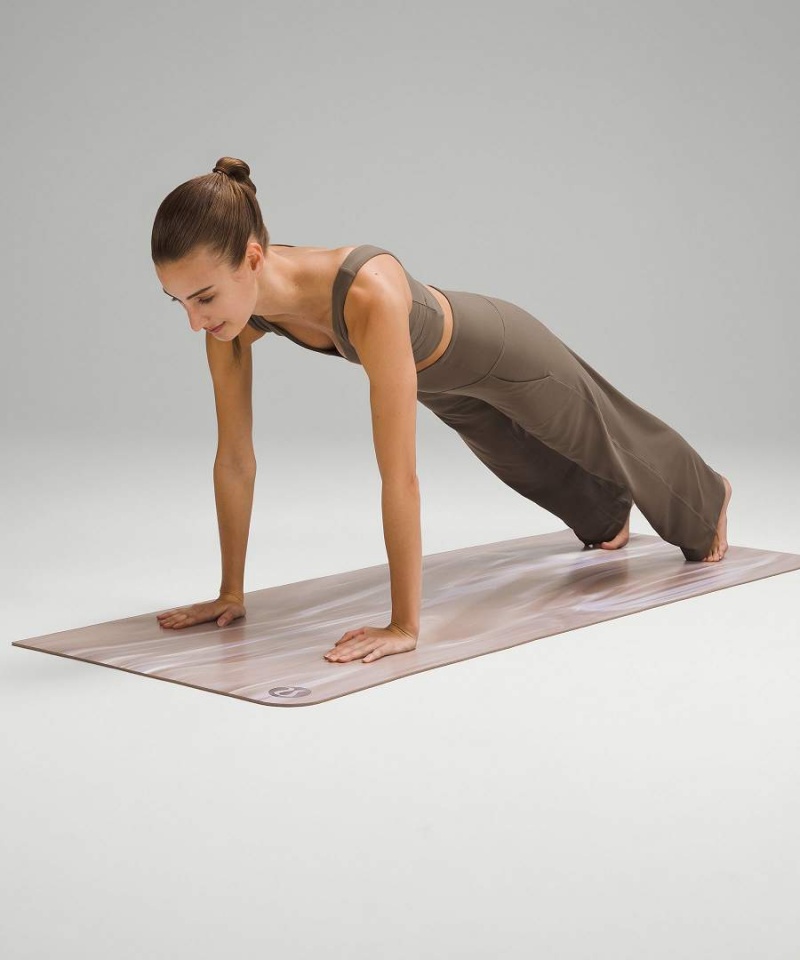 Lululemon The Mat 5mm Made With FSC™ Certified Rubber Yogamattor Dam Khaki Lila Vita Sverige | JIMONQ091