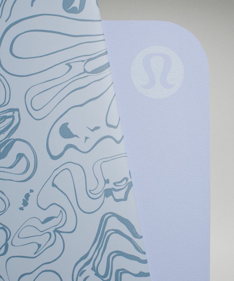 Lululemon The Mat 5mm Made With FSC™ Certified Rubber Yogamattor Dam Blå Beige Blå Blå Beige Sverige | SVDEMA803