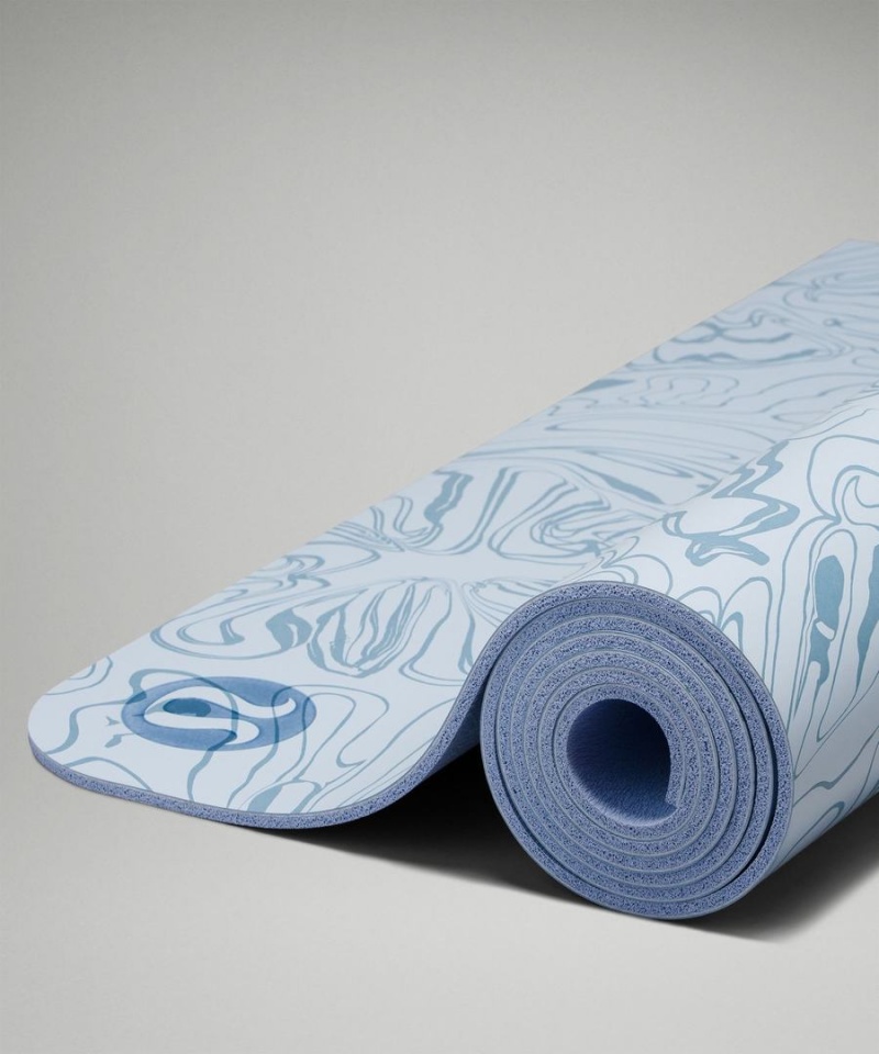 Lululemon The Mat 5mm Made With FSC™ Certified Rubber Yogamattor Dam Blå Beige Blå Blå Beige Sverige | SVDEMA803
