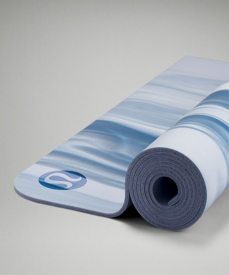 Lululemon The Mat 5mm Made With FSC™ Certified Rubber Yogamattor Dam Blå Blå Vita Blå Sverige | DRFXCU579