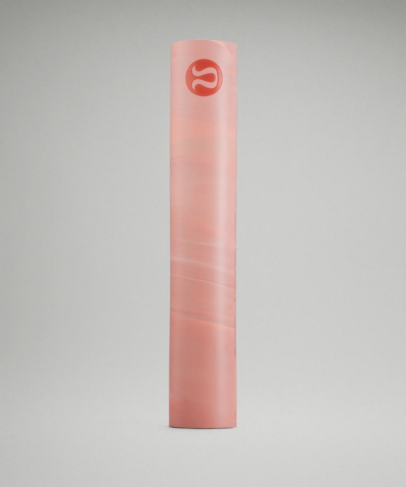 Lululemon The Mat 5mm Made With FSC™ Certified Rubber Yogamattor Dam Rosa Rosa Vita Rosa Sverige | WPTGJO865