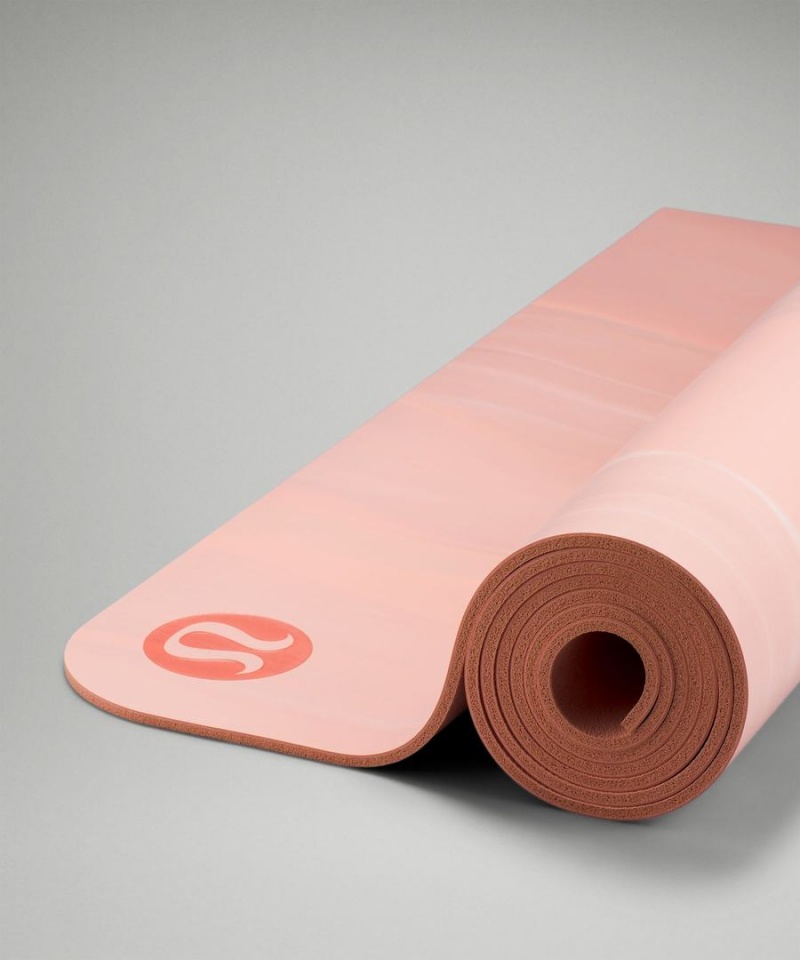 Lululemon The Mat 5mm Made With FSC™ Certified Rubber Yogamattor Dam Rosa Rosa Vita Rosa Sverige | WPTGJO865