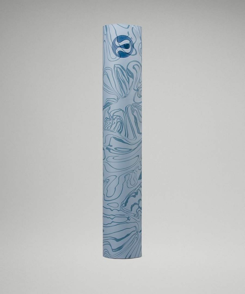 Lululemon The Mat 5mm Made With FSC™ Certified Rubber Motif Yogamattor Herr Blå Beige Blå Sverige | PQSOZE239