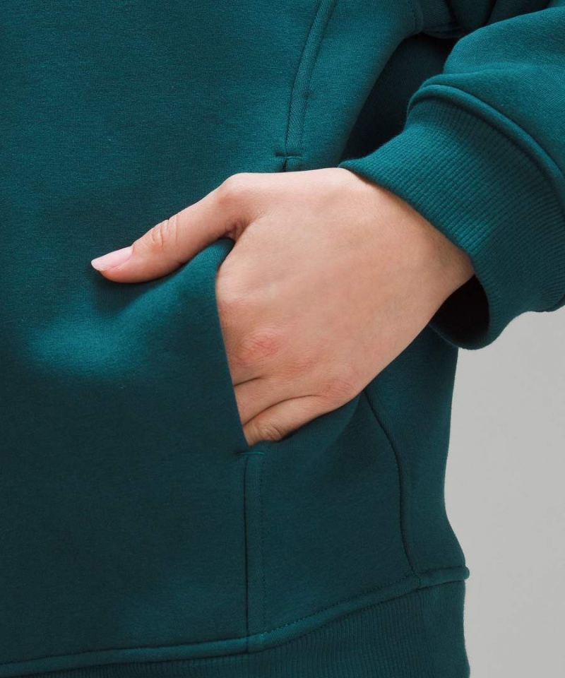 Lululemon Thick Fleece Half Zip Tröjor Dam Turkos Sverige | VLEZPN270