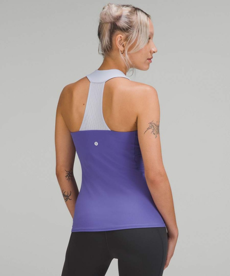 Lululemon Throwback Scoop Neck Linne Dam Indigo Blå Sverige | DTJWZU851