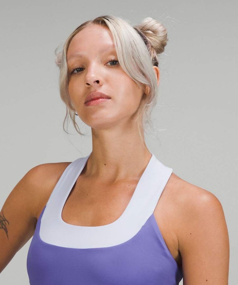 Lululemon Throwback Scoop Neck Linne Dam Indigo Blå Sverige | DTJWZU851
