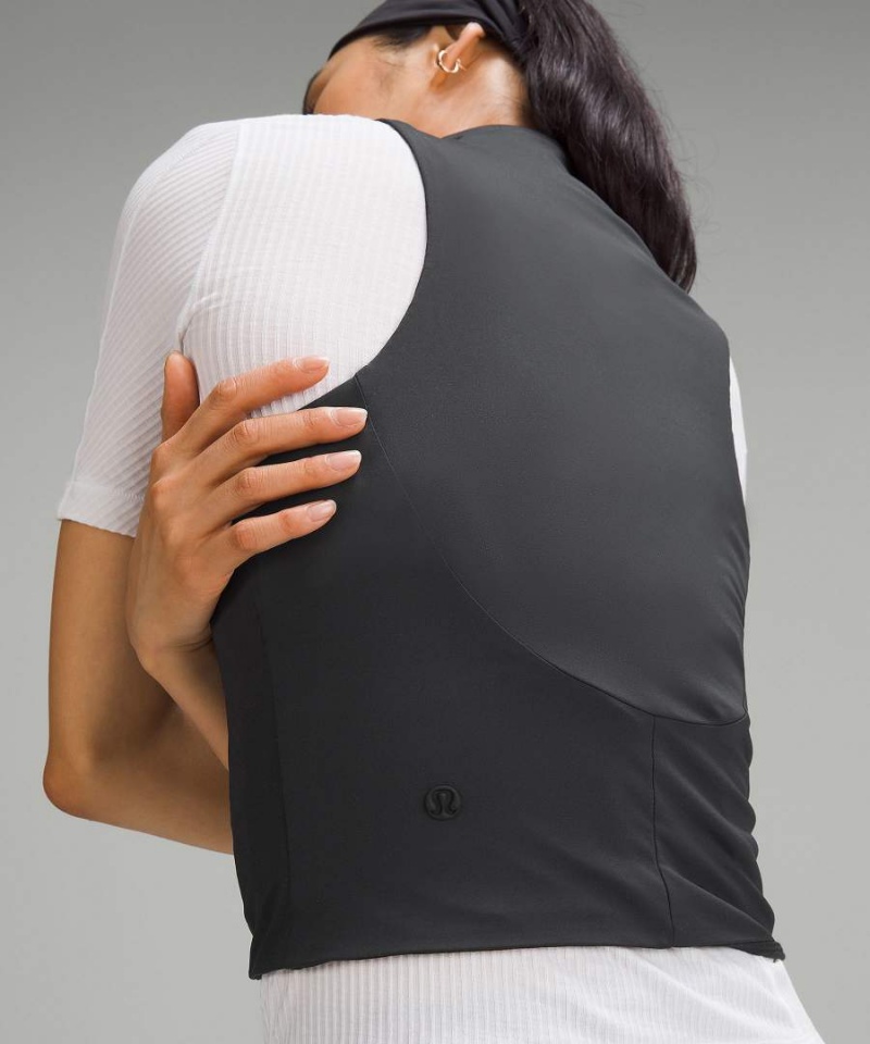 Lululemon Tight-Fit Fodrade Half-Zip Linne Dam Svarta Sverige | FXYQTR320