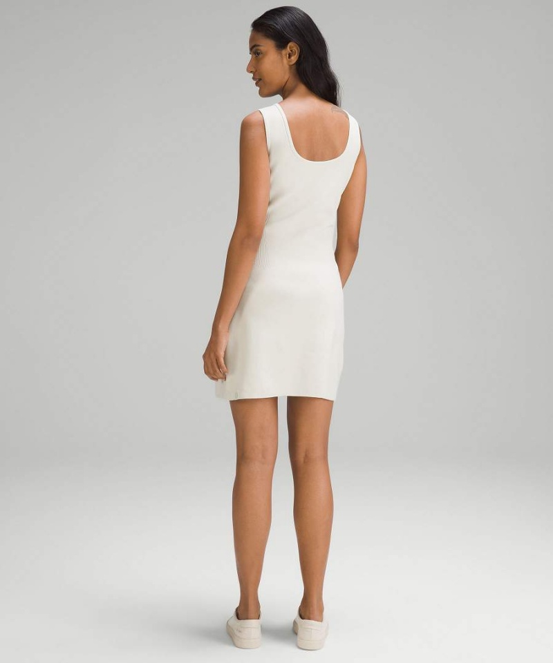 Lululemon Tight-Fit Knit Tank Klänning Dam Beige Sverige | VRDESX140