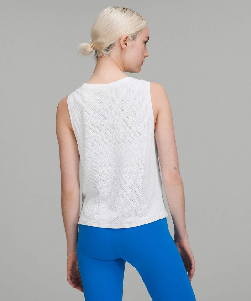 Lululemon Train to Be High-Low Hem Linne Dam Vita Vita Sverige | MTEVDQ834