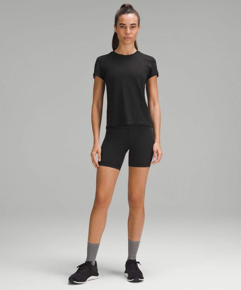 Lululemon Train to Be Korta-Sleeve T-shirt Dam Svarta Svarta Sverige | XTJVEQ186