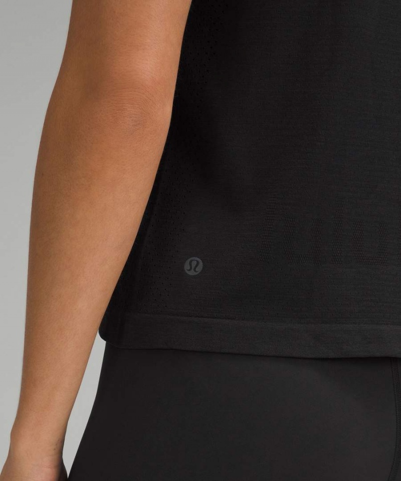 Lululemon Train to Be Korta-Sleeve T-shirt Dam Svarta Svarta Sverige | XTJVEQ186