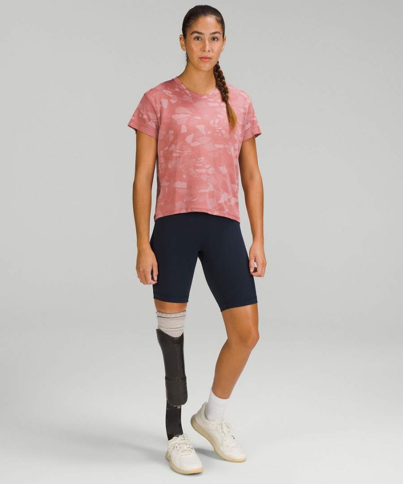 Lululemon Train to Be Korta Sleeve T-shirt Dam Rosa Rosa Sverige | YWTONM104