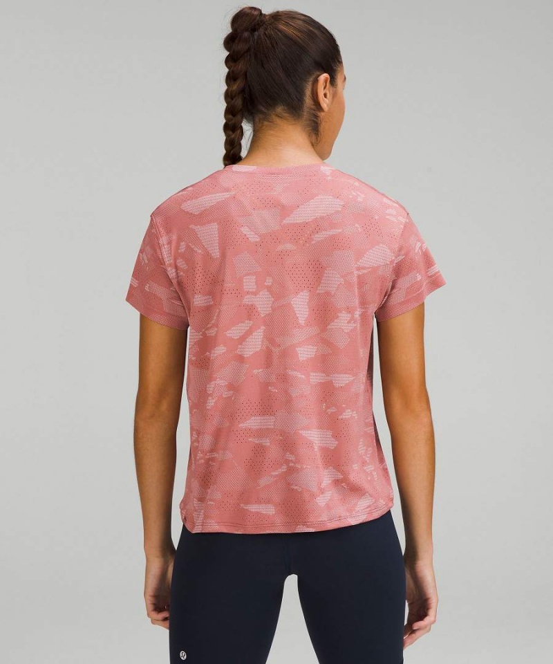 Lululemon Train to Be Korta Sleeve T-shirt Dam Rosa Rosa Sverige | YWTONM104