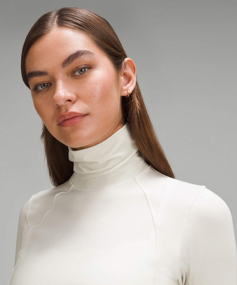 Lululemon Turtleneck Base Layer Långärmad Tröja Dam Beige Sverige | LNRWSM138