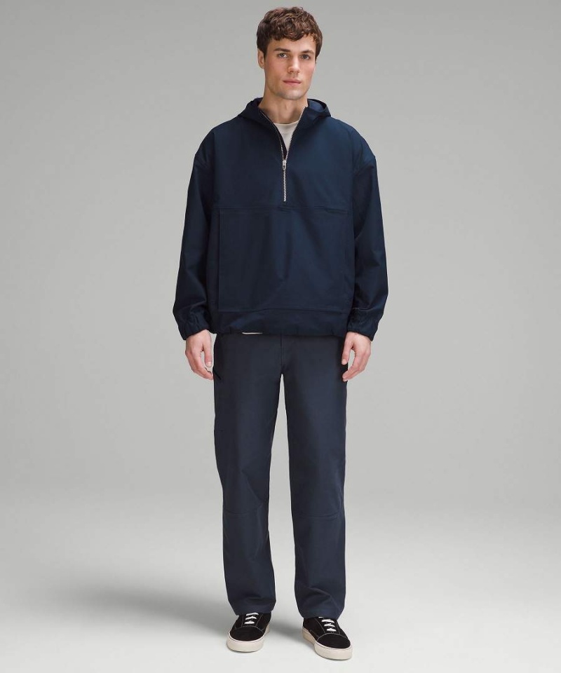 Lululemon Twill Half-Zip Anorak Jackor Herr Marinblå Sverige | DIAPOW807