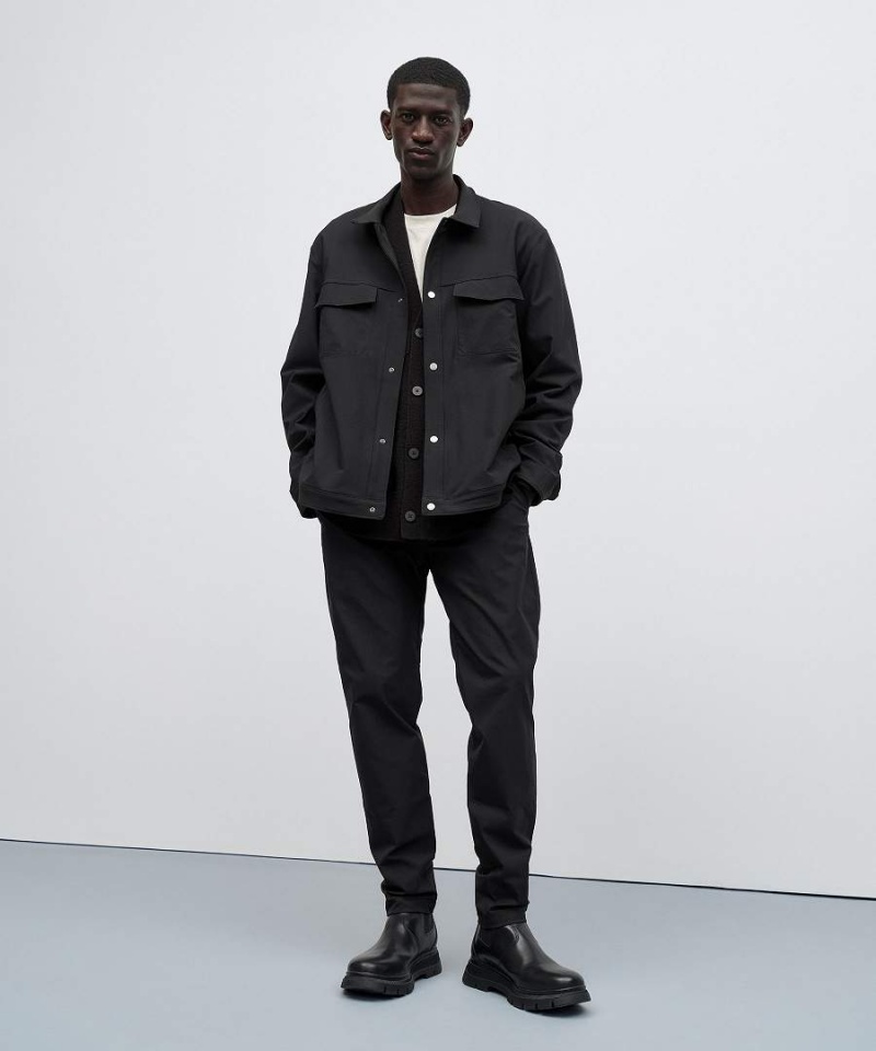 Lululemon Twill Utility Jackor Herr Svarta Sverige | FXQWZC894