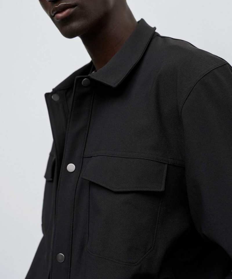 Lululemon Twill Utility Jackor Herr Svarta Sverige | FXQWZC894