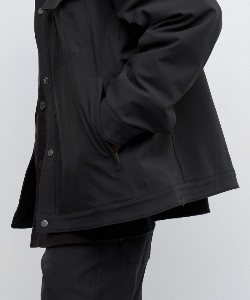 Lululemon Twill Utility Jackor Herr Svarta Sverige | FXQWZC894