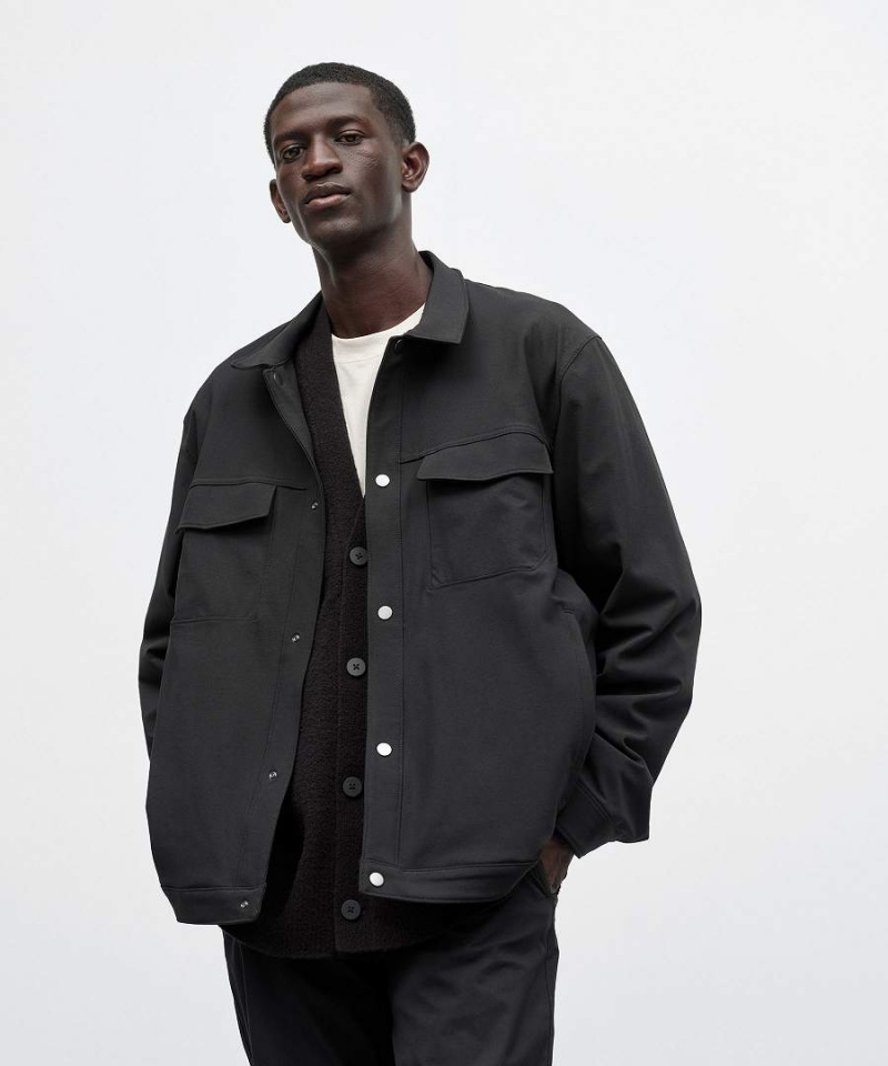 Lululemon Twill Utility Jackor Herr Svarta Sverige | FXQWZC894