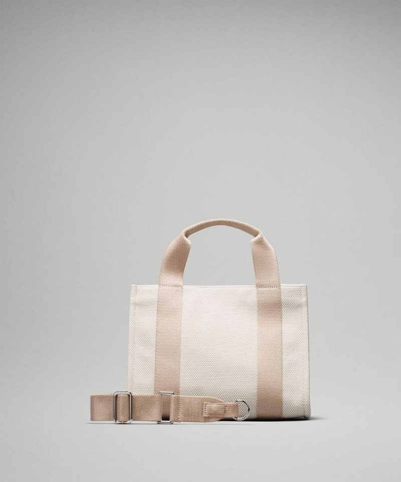 Lululemon Two-Tone Canvas Mini 4.5L Tote Dam Vita Sverige | RAZIYO639
