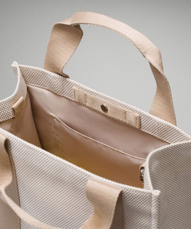 Lululemon Two-Tone Canvas Mini 4.5L Tote Dam Vita Sverige | RAZIYO639