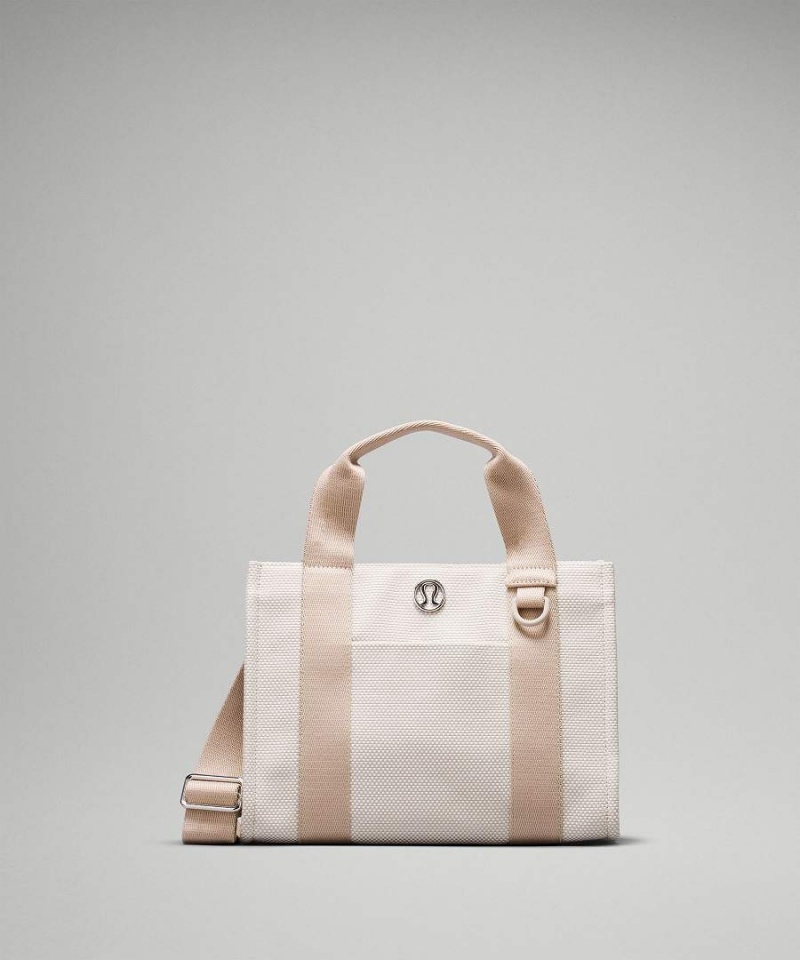Lululemon Two-Tone Canvas Mini 4.5L Tote Dam Vita Sverige | RAZIYO639