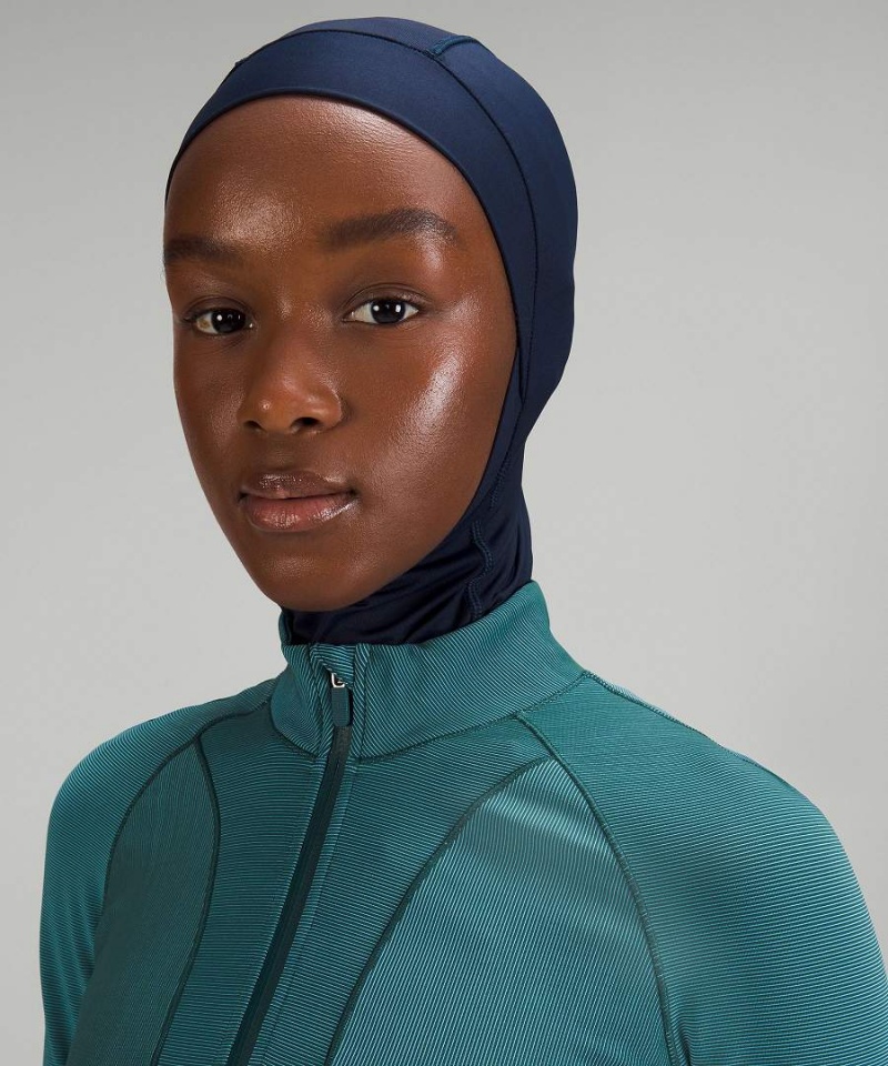 Lululemon Two-Tone Räfflad Löpar Half Zip Långärmad Tröja Dam Gröna Blå Sverige | JDTSUE049