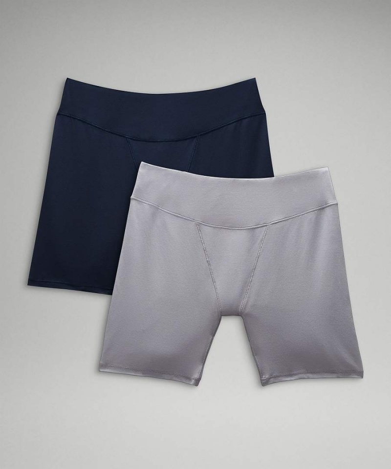 Lululemon UnderEase Super-High-Rise Shortie 2 Pack Underkläder Dam Marinblå Grå Sverige | OMHYFS918