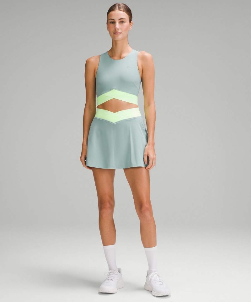 Lululemon V-Midja Cropped Tennis Linne Dam Vita Sverige | EPGHMB752