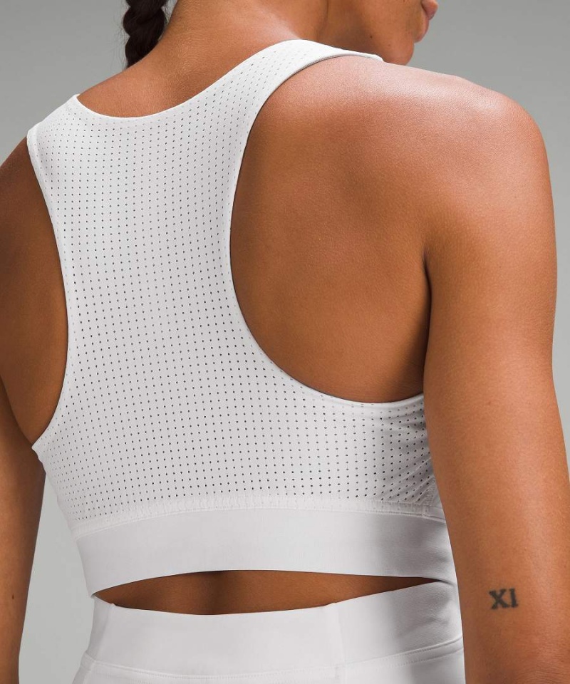 Lululemon V-Neck Racerback Tennis Klänning Dam Vita Vita Sverige | VPBKWE713