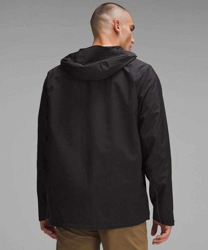 Lululemon Vattentäta Full-Zip Regnjackor Herr Svarta Sverige | GSKCXT416