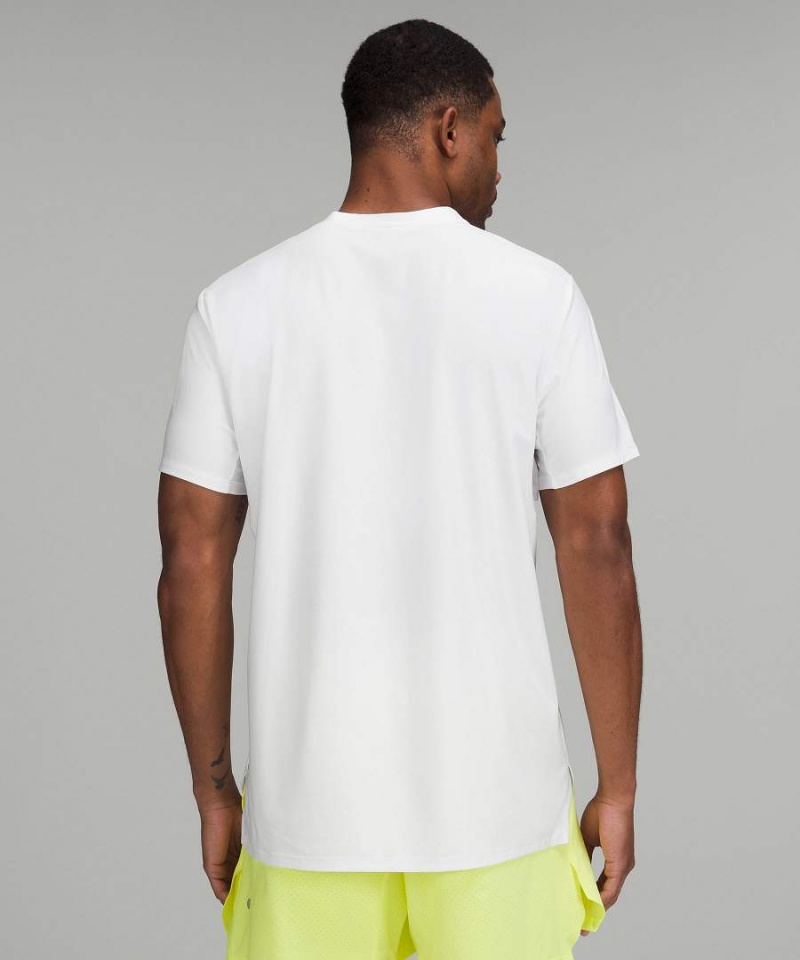 Lululemon Vented Tennis Korta-Sleeve T-shirt Herr Vita Sverige | CUJLTG731