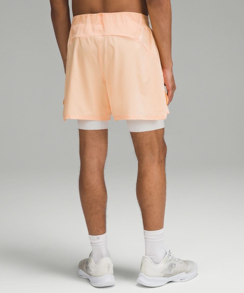 Lululemon Vented Tennis Shorts Herr Orange Rosa Sverige | KQSLVX592
