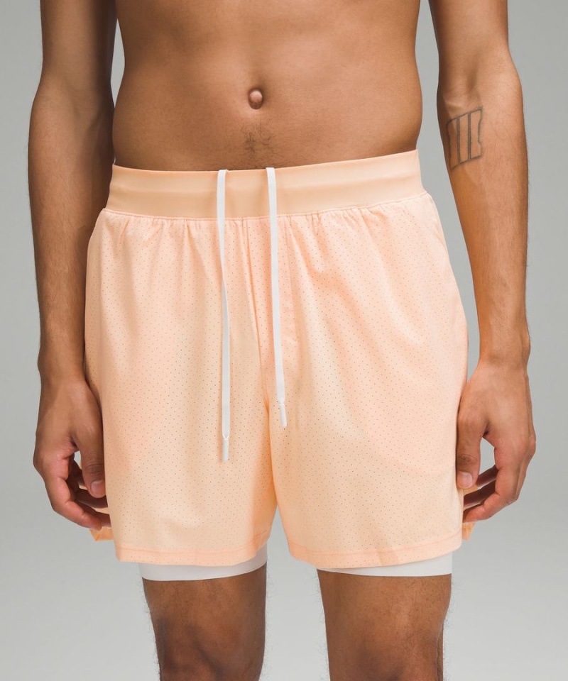 Lululemon Vented Tennis Shorts Herr Orange Rosa Sverige | KQSLVX592