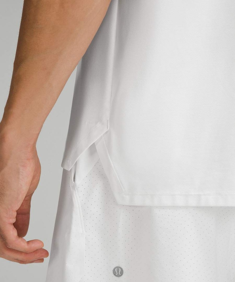 Lululemon Ventilated Tennis Piketröja Herr Vita Sverige | NLYOAR231