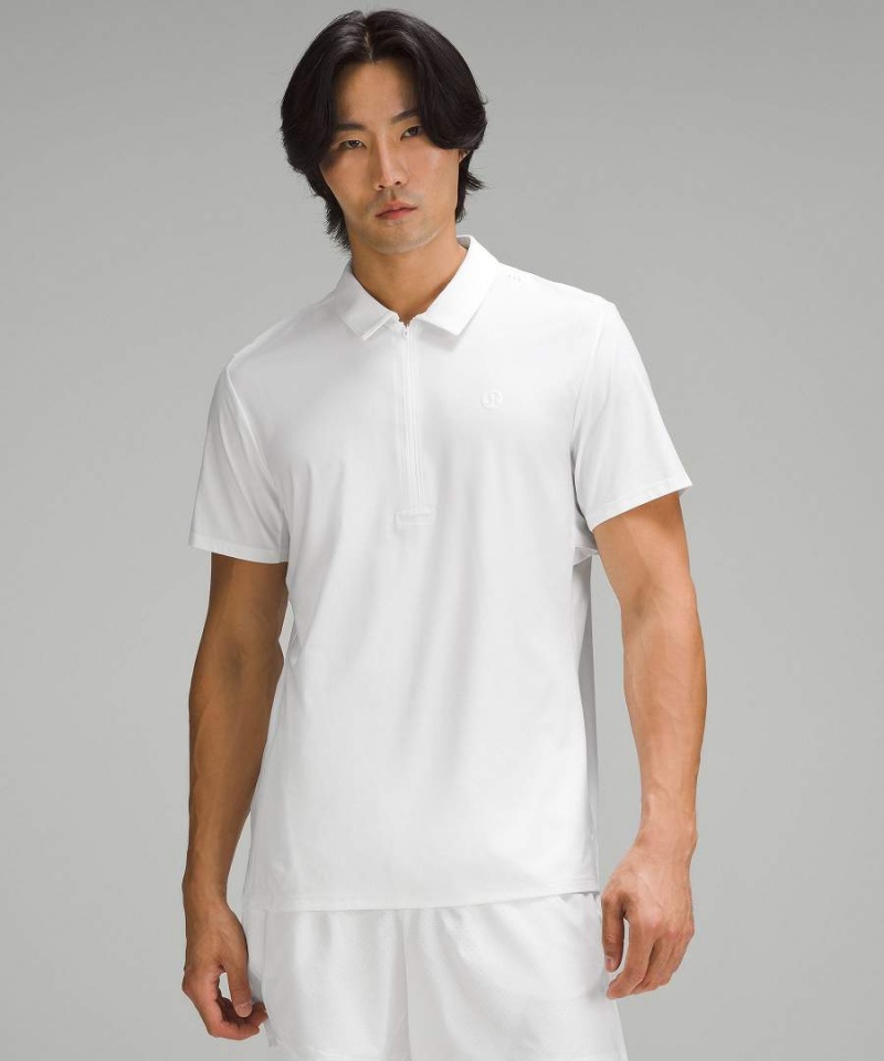 Lululemon Ventilated Tennis Piketröja Herr Vita Sverige | NLYOAR231