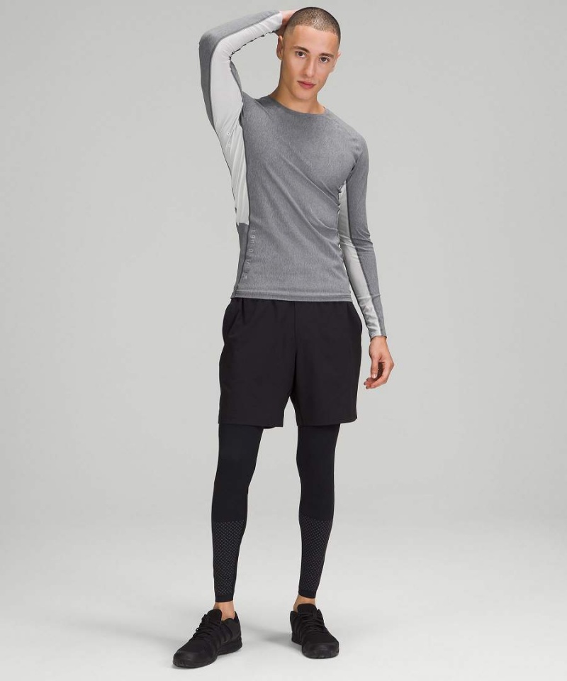 Lululemon Vital Drive Tränings Långärmad Tröja Herr Grå Sverige | LCRUHG137