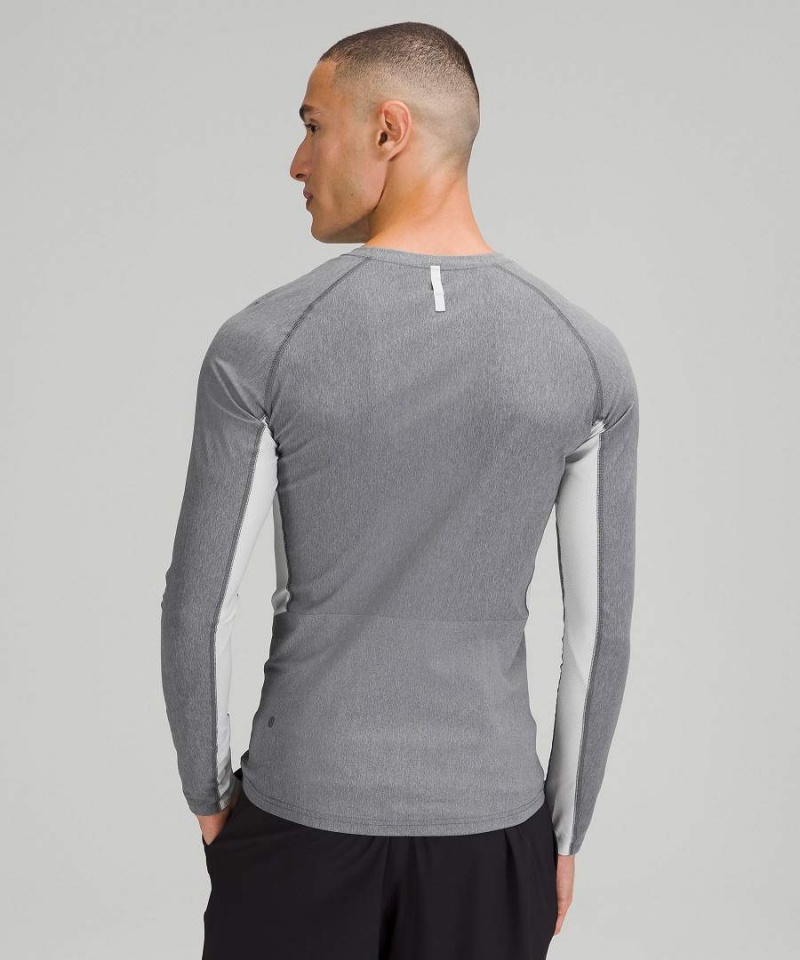 Lululemon Vital Drive Tränings Långärmad Tröja Herr Grå Sverige | LCRUHG137
