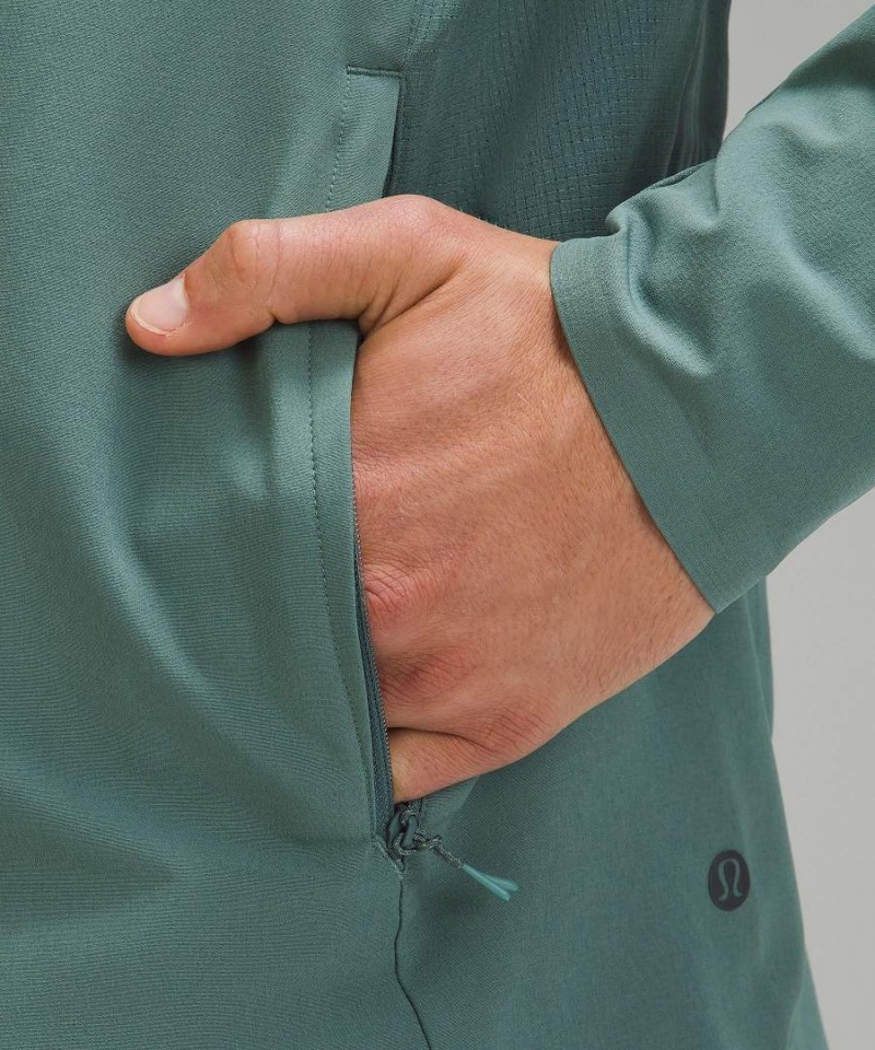 Lululemon Warp Light Packable Jackor Herr Mörkgröna Sverige | KWVQBR294